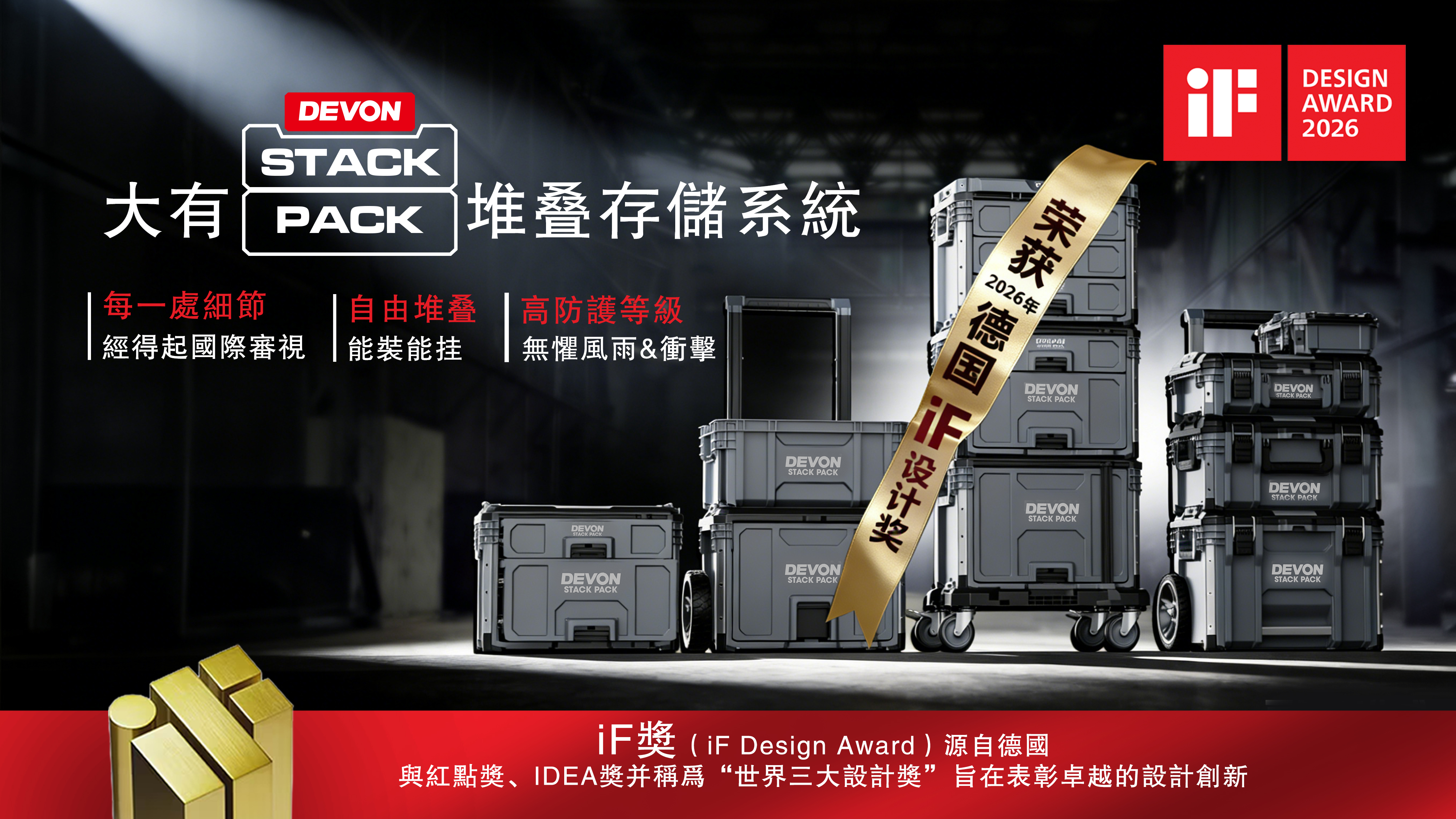大有 STACKPACK 斬獲 2026 iF 設計獎